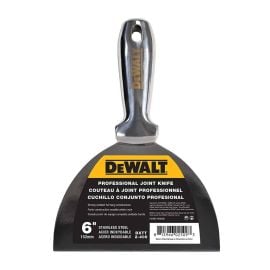 Dewalt L5 DXTT-2-406 6 Inch All Stainless Steel Joint Knife | One-Piece Premium Polished Metal Putty Blade 4 PK