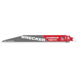 Milwaukee 48-00-5242 9 Inch 6 TPI THE WRECKER™ with Carbide Teeth SAWZALL® Blade 1PK