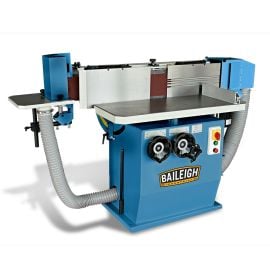 Baileigh ES-8120 220V Three Phase Edge Sander, 6 Inch x 120 Inch Belt Size, Can Sand Vertical, Horizontal, or at 45 Degrees
