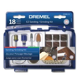 Dremel EZ686-01 EZ Lock Sanding and Grinding Rotary Tool Accessory Kit- Includes Sanding Discs/Bands and Grinding Stones- Perfect for Detail Sanding and Sharpening - 36 Pieces