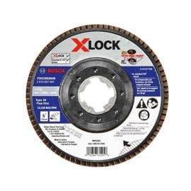 Bosch FDX2950040 5 Inch X-LOCK Arbor Type 29 40 Grit Flap Disc - 10 Pieces