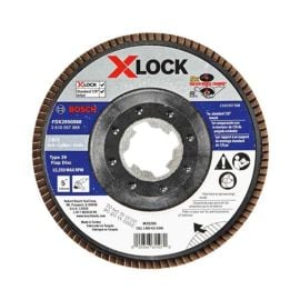 Bosch FDX2950060 5 Inch X-LOCK Arbor Type 29 60 Grit Flap Disc - 10 Pieces