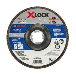 Bosch FDX2960120 6 Inch X-LOCK Arbor Type 29 120 Grit Flap Disc - 10 Pieces