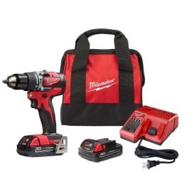 Milwaukee 2802-22CT M18 Compact Brushless 1/2 Inch Hammer Drill Driver Kit