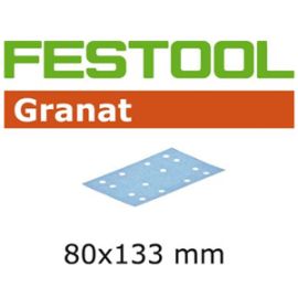 Festool 497122 180 Grit, Granat Abrasives Sander Pad, Pack of 100
