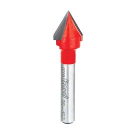 Freud 20-152 1/2 Inch Diameter 60-Degree V-Grooving Router Bit with 1/4 Inch Shank