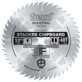 Freud LU81M012 12 Inch 48 Tooth TCG Stacked Chipboard Cutting Saw Blade