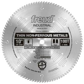 Freud LU90M010 10 Inch 100 Tooth TCG Thin Stock Non-Ferrous Metal Cutting Blade