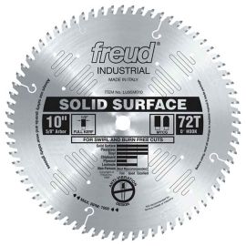 Freud LU95M010 10 Inch 72 Tooth MTCG Solid Surface Cutting Saw Blade with 5/8 Inch Arbor