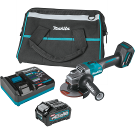Makita GAG01M1 40V Max XGT Brushless Lithium-Ion 4-1/2 in./5 in. Cordless Cut-Off/Angle Grinder Kit with Electric Brake (4 Ah)