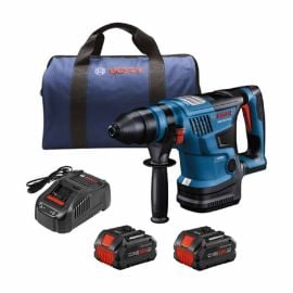 Bosch GBH18V-34CQB24 PROFACTOR 18V Connected-Ready SDS-plus Bulldog 1-1/4 Inch Rotary Hammer with (2) CORE18V 8.0 Ah PROFACTOR Performance Batteries