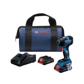 Bosch GDR18V-1800CB25 18V EC Brushless Connected-Ready 1/4 Inch Hex Impact Driver Kit with (2) CORE18V 4.0 Ah Compact Batteries
