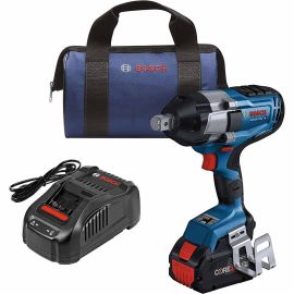 Bosch GDS18V-770CB14 PROFACTOR 18V Connected 3/4 Inch Impact Wrench with Friction Ring and Thru-Hole with (1) CORE18V 8.0 Ah PROFACTOR Performance Battery