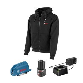Bosch GHH12V-203XLN12 12V Max Heated Hoodie Kit with Portable Power Adapter - Size 3X Large