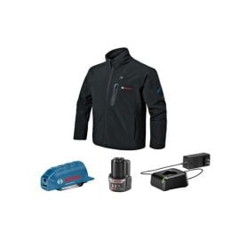 Bosch GHJ12V-20LN12 12V Max Heated Jacket Kit with Portable Power Adapter - Size Large
