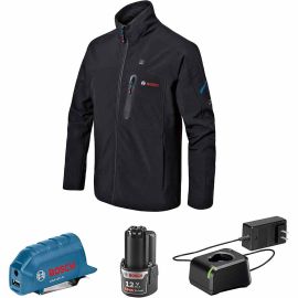 Bosch GHJ12V-20XXLN12 12V Max Heated Jacket Kit with Portable Power Adapter - Size 2X Large