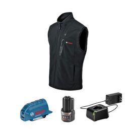 Bosch GHV12V-20SN12 12V Max Heated Vest Kit with Portable Power Adapter - Size Small 