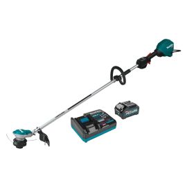 Makita GRU01M1 40V max XGT Brushless Cordless 15 Inch String Trimmer Kit, with one battery (4.0Ah)