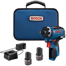 Bosch GSR12V-300HXB22 12V Max Brushless 1/4 In. Hex Two-Speed Screwdriver Kit with (2) 2.0 Ah Batteries