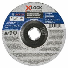 Bosch GWX27AL600 6 Inch x .1/4 Inch X-LOCK Arbor Type 27 24 Grit Metal Grinding Abrasive Wheels - Pack of 10