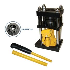 Interstate Pneumatics H10-8 Manual Benchtop Crimper for 1/2 Inch to 3/4 Inch Rubber & PVC Hose