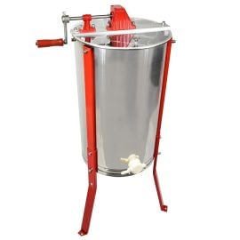 GoodLand Bee Supply HE3MAN 3 Frame Beekeeping 304 Stainless Steel Drum Honey Extractor With Stand - Manual