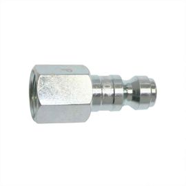Interstate Pneumatics CPA440Z 1/4 Inch Automotive Steel Coupler Plug x 1/4 Inch Female NPT (Silver Zinc Color)