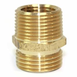 Interstate Pneumatics FGM0112 3/4 Inch GHT Male x 3/4 Inch Male NPT Hose Fitting