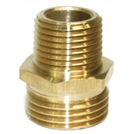 Interstate Pneumatics FGM018 3/4 Inch GHT Male x 1/2 Inch Male NPT Hose Fitting