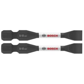 Bosch ITDSL810202 Driven 2 Inch Impact Slotted #8-10 Power Bits - 10 Pieces