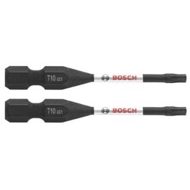 Bosch ITDT10202  Driven 2 Inch Impact Torx #10 Power Bits - 10 Pieces