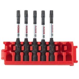 Bosch ITDT20205C Driven 2 Inch Impact Torx #20 Power Bits with Clip for Custom Case System - 25 Pieces