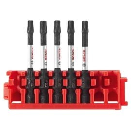 Bosch ITDT25205C Driven 2 Inch Impact Torx #25 Power Bits with Clip for Custom Case System - 25 Pieces
