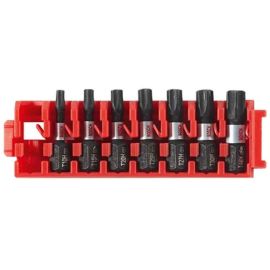 Bosch ITDTHV107C Driven 1 Inch Impact Torx Security Bit Set with Clip for Custom Case System - 35 Pieces