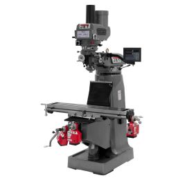 Jet 691171 JTM-4VS-1 Mill With 3-Axis Newall DP700 DRO (Quill) With X, Y and Z-Axis Powerfeeds and Power Draw Bar