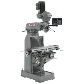Jet 691186 JVM-836-3 Milling Machine with C80 3-AXIS Q-DRO & X&Y-PWF