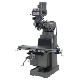 Jet 691208 JTM-1050 Variable Speed Vertical Milling Machine with Newall C80 3-Axis (Quill) DRO and X Powerfeed Installed