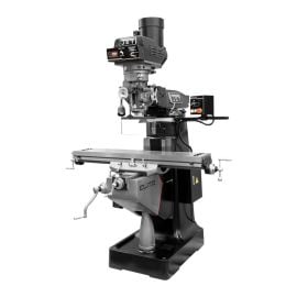 Jet 894371 EVS-949 Mill with 3-Axis Newall DP700 (Knee) DRO and X, Y, Z-Axis JET Powerfeeds and USA Powered Draw Bar