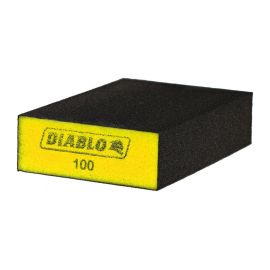 Freud DFBBLOCFIN03G Diablo Flat 100-Grit Sanding Sponge Yellow - 3PK