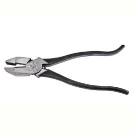 Klein Tools 213-9ST 9 Inch Side Cutting Pliers, Hi-Leverage for Rebar, plain handles