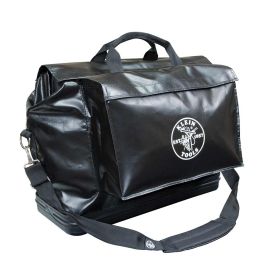 Klein Tools 5182BLA Black Vinyl Equipment Bag with 2 Pockets