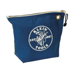 Klein Tools 5539BLU Canvas Zipper Bag- Consumables, Blue