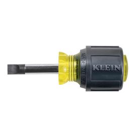 Klein Tools 600-1 1/4 Inch (6 mm) Keystone-Tip Screwdriver 1-1/2 Inch (38 mm) Heavy-Duty Round-Shank