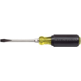 Klein Tools 602-4 1/4 x 4 Inch Screwdriver HD Round-Shank Keystone 