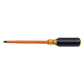 Klein Tools 602-7-INS Insulated 5/16 Inch (8 mm) Cabinet-Tip7 Inch (178 mm) Round-Shank Screwdriver
