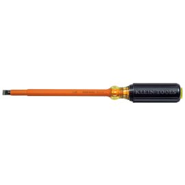 Klein Tools 602-8-INS Insulated 3/8 Inch (10 mm) Cabinet-Tip8 Inch (203 mm) Round-Shank Screwdriver