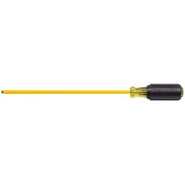 Klein Tools 621-8 Coated 3/16 Inch (5 mm) Cabinet-Tip Screwdriver8 Inch (203 mm) Round-Shank