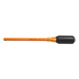 Klein Tools 646-3/16-INS Insulated Cushion-Grip, 3/16 Inch Hollow-Shaft Nut Driver - 6 Inch Shank