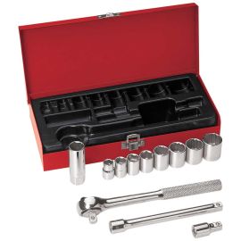Klein Tools 65504 12-Piece 3/8-Inch Drive Socket Wrench Set