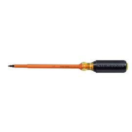 Klein Tools 661-7-INS Insulated #1 Square-Recess Screwdriver - 7 Inch Shank